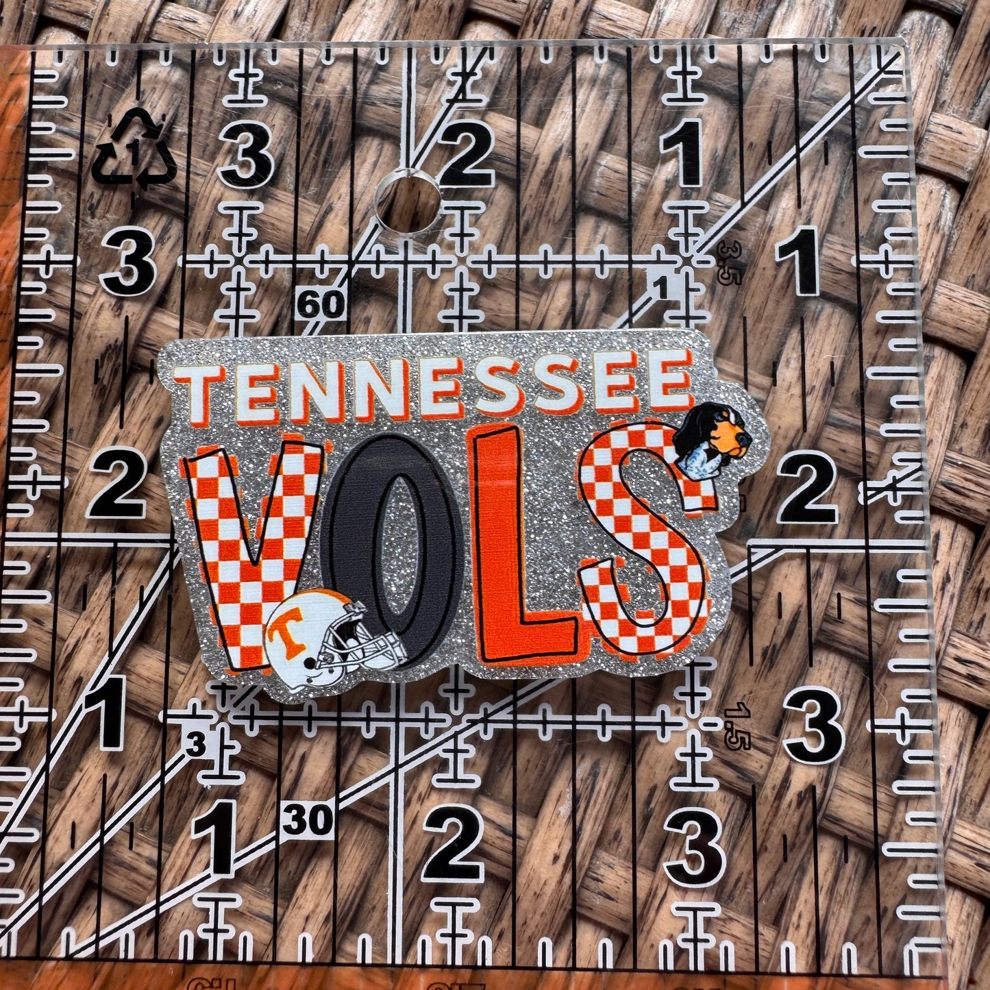 Acrylic Flatback,  Planar, Cabochon, Single Pc. - Tennessee Vols