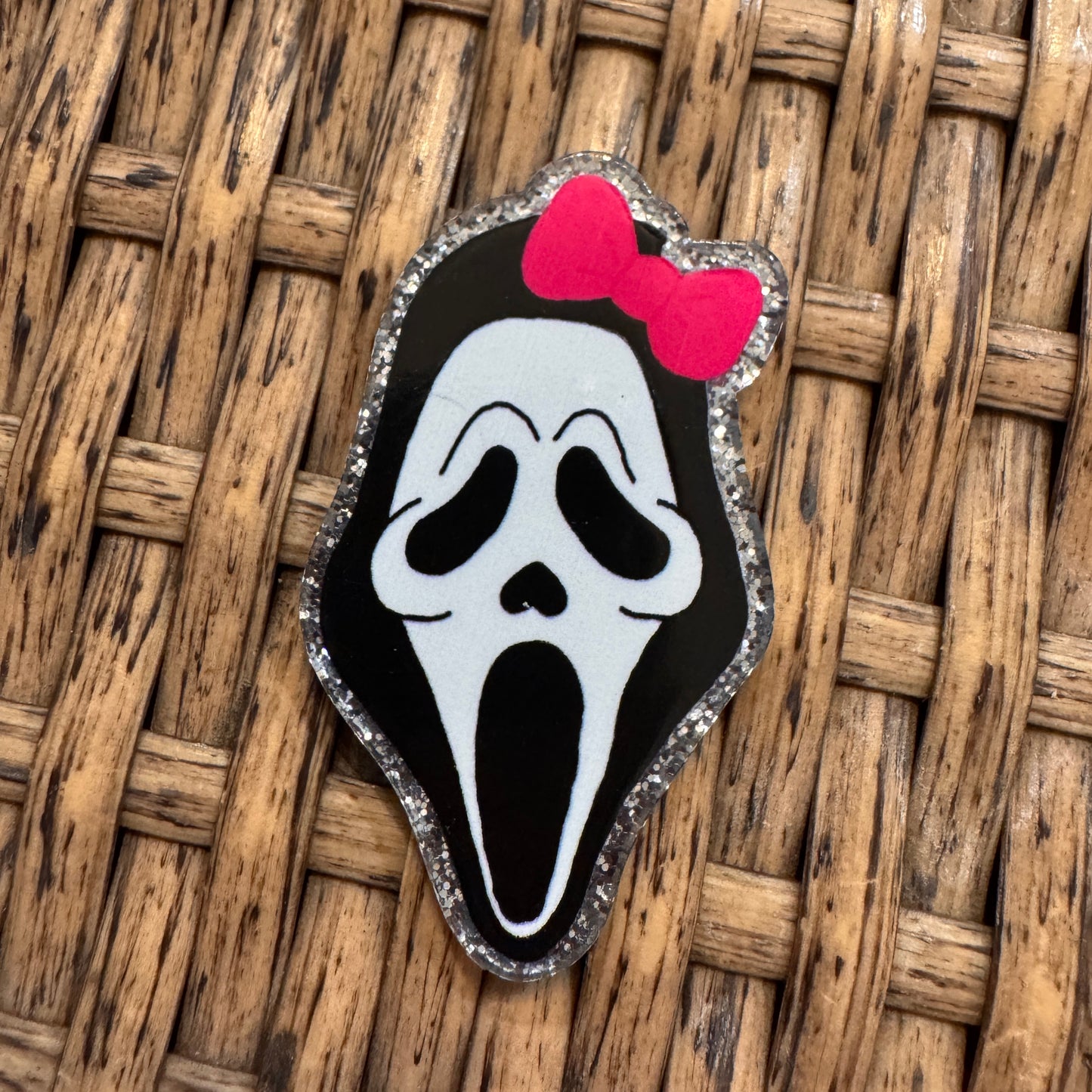 Acrylic Flatback Craft Embellishment Ghost Face