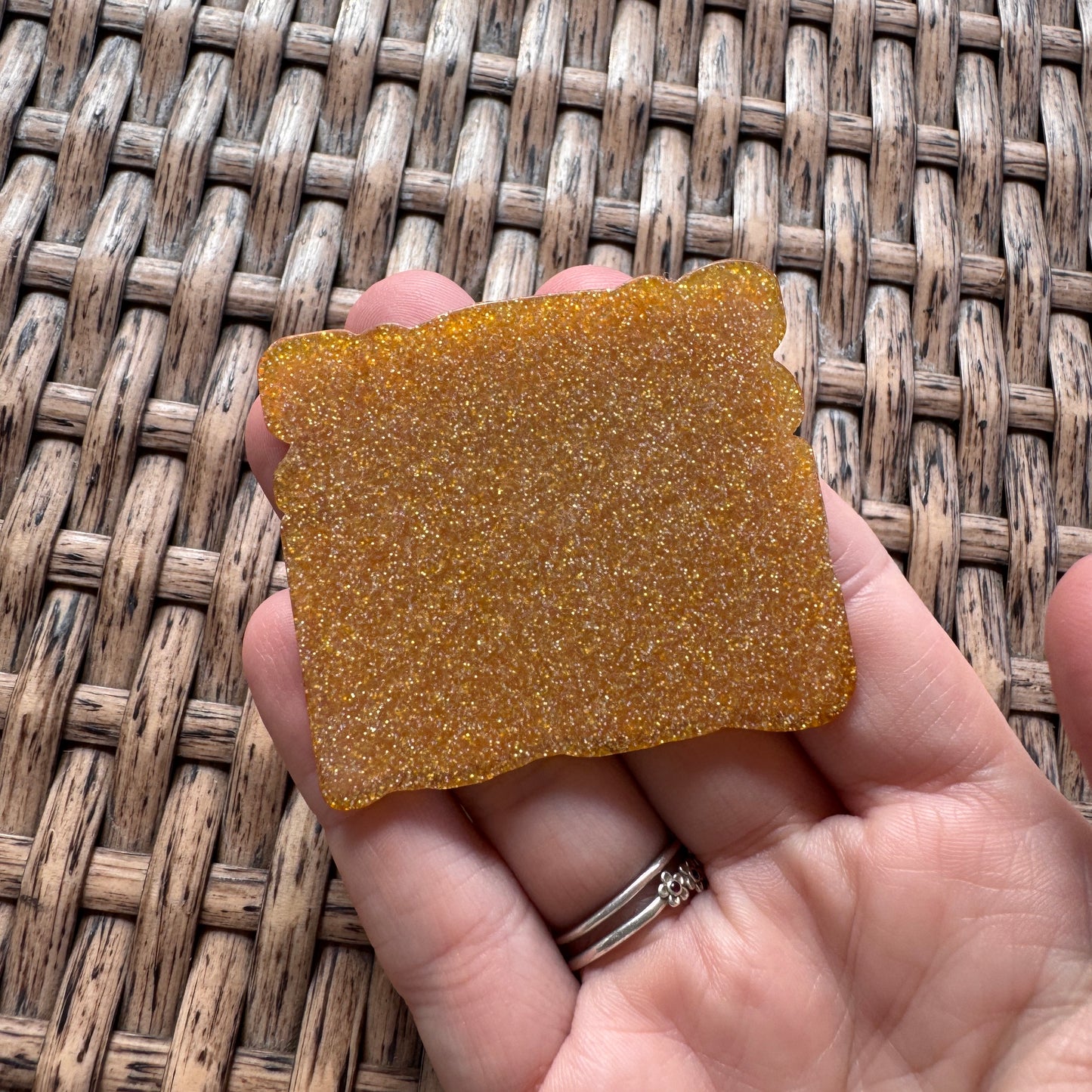 Acrylic Flatback,  Planar, Cabochon, Single Pc. - Football Denver Bronco