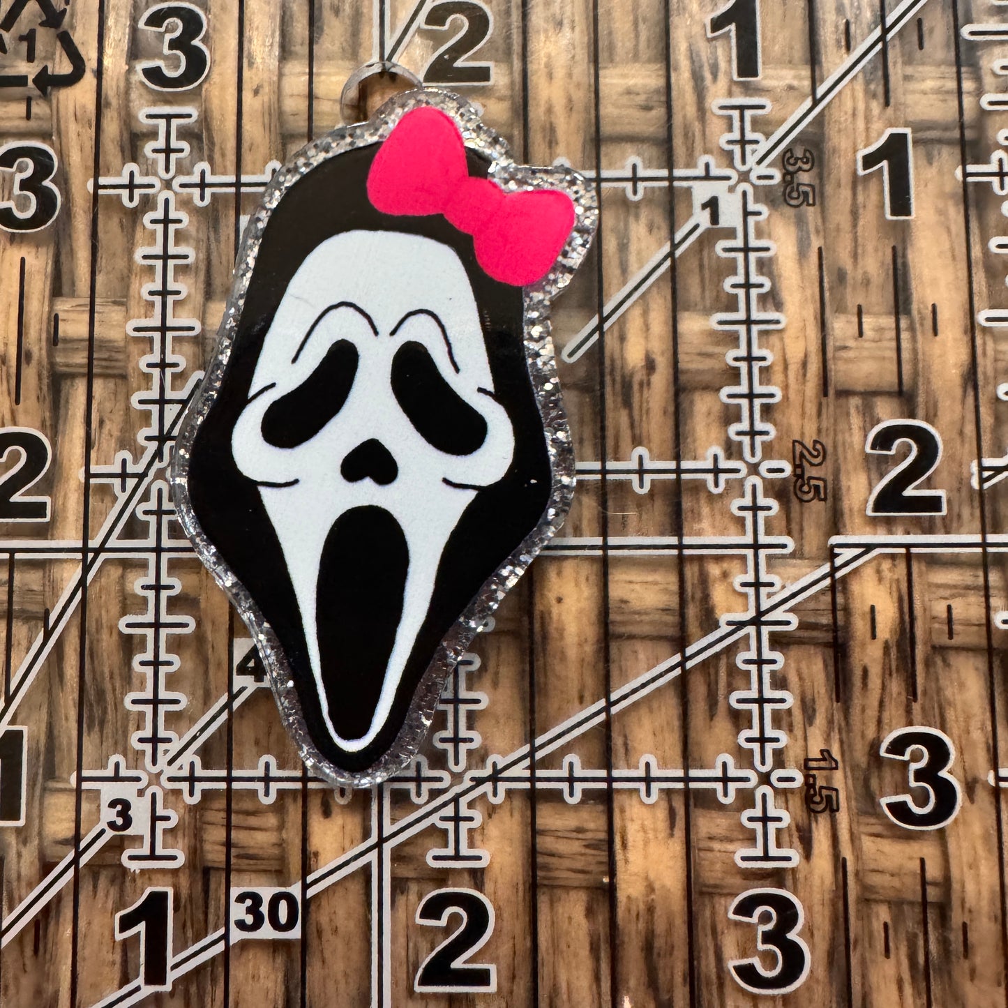 Acrylic Flatback Craft Embellishment Ghost Face