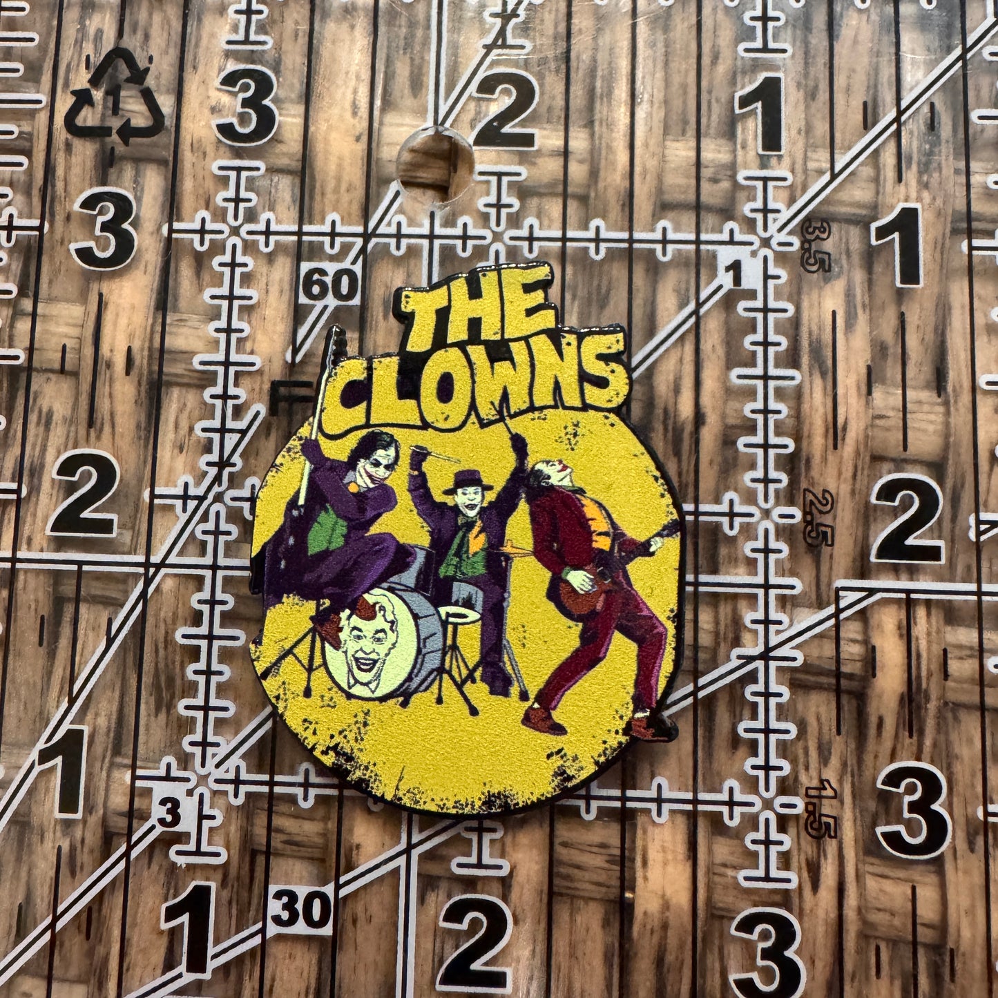 Acrylic Flatback Craft Embellishment Halloween The Clowns