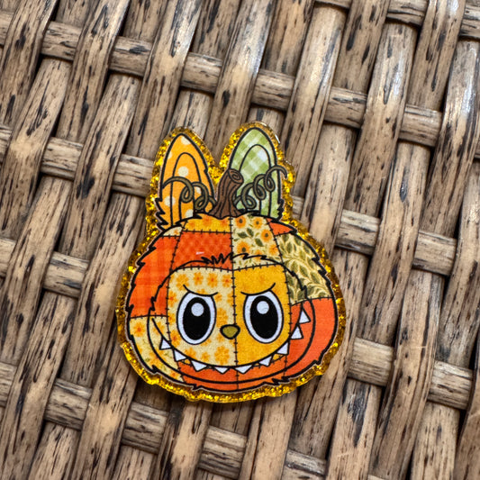 Acrylic Flatback Craft Embellishment Halloween Monster Pumpkin Head