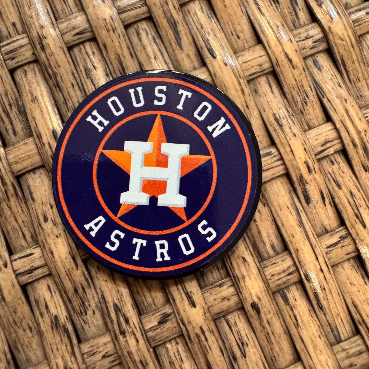 Acrylic Flatback, Single Pc. Houston Astros
