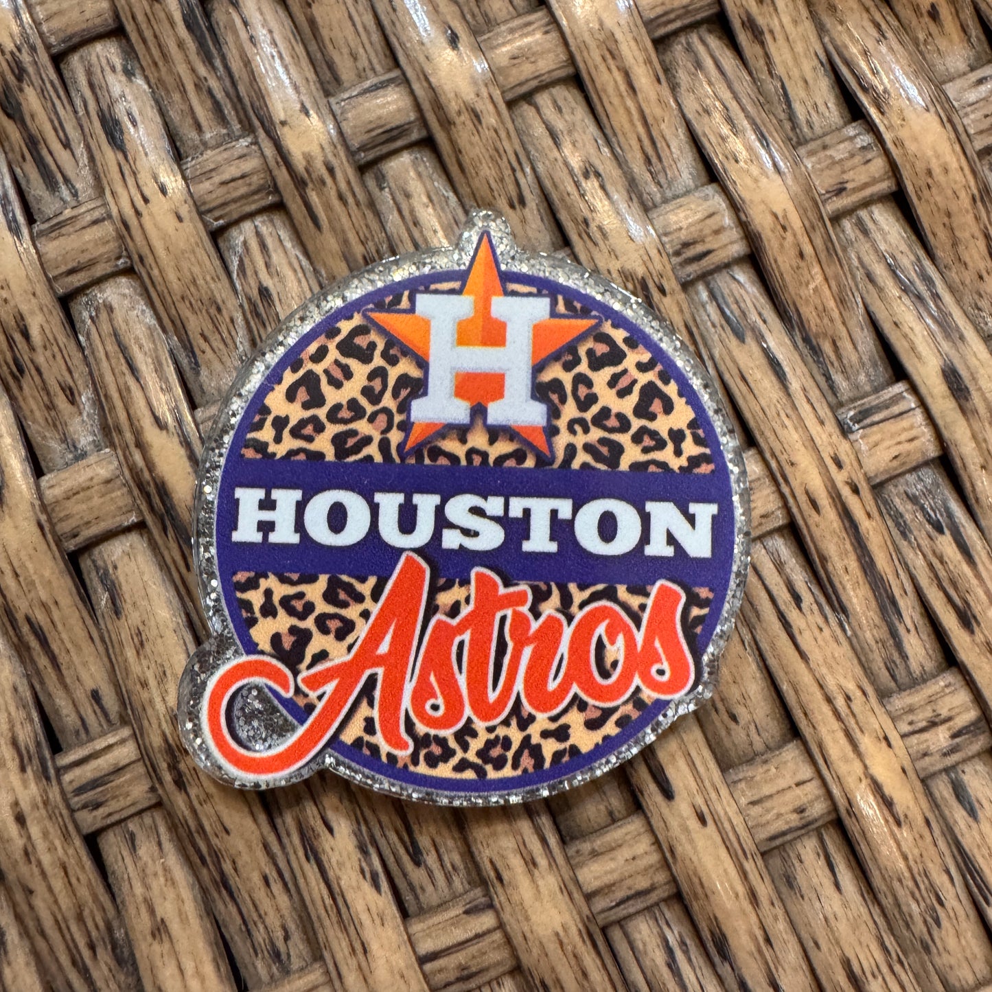 Acrylic Flatback, Single Pc. Houston Astros