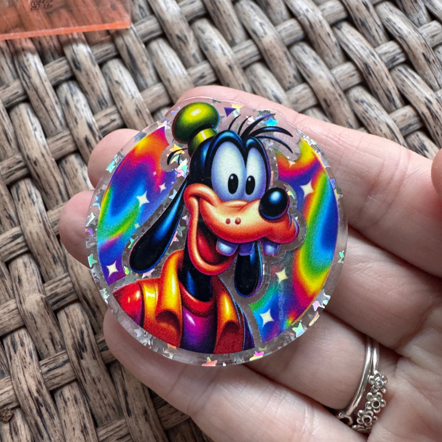 Acrylic Flatback,  Planar, Cabochon, Single Pc. - Goofy