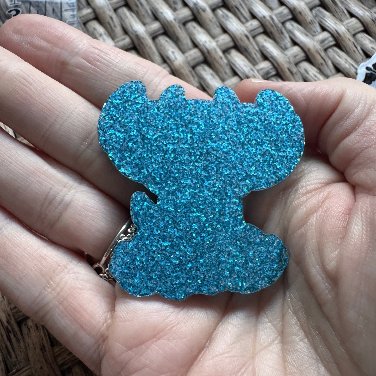 Acrylic Flatback,  Planar, Cabochon, Single Pc. - Stitch in Cow Costume