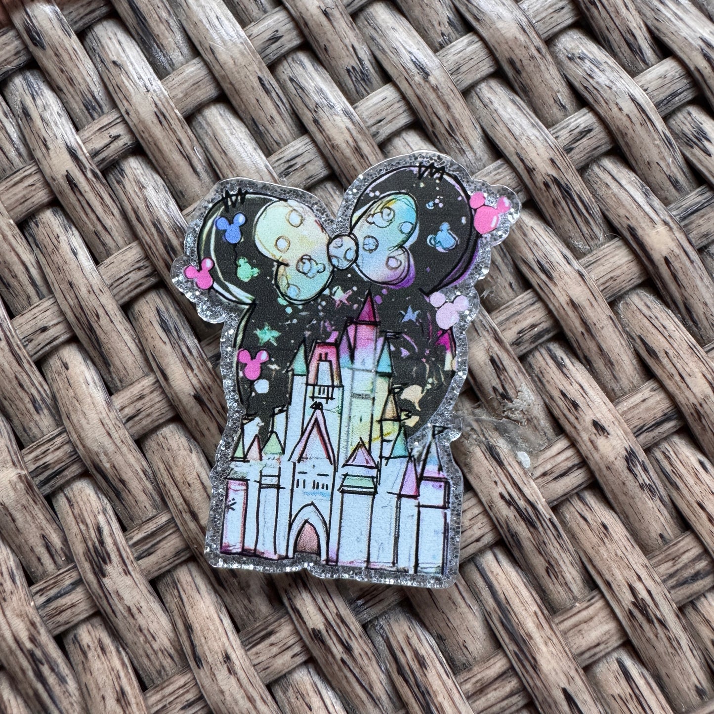 Acrylic Flatback,  Planar, Cabochon, Single Pc. - Disney Castle