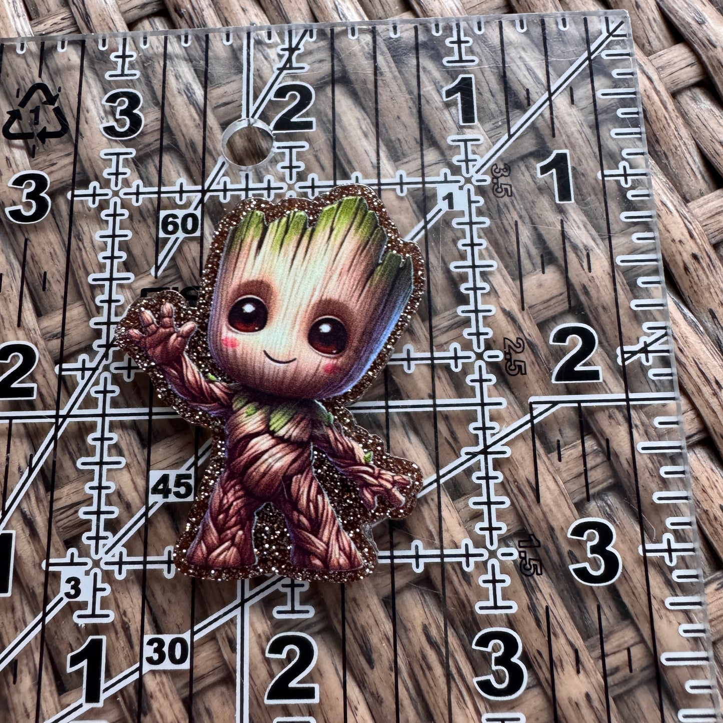 Acrylic Flatback,  Planar, Cabochon, Single Pc. - Groot