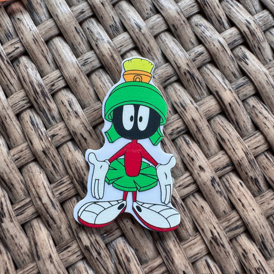 Acrylic Flatback,  Planar, Cabochon, Single Pc. - Marvin The Martian
