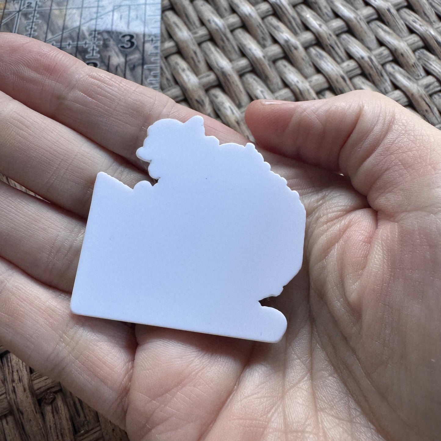 Acrylic Flatback,  Planar, Cabochon, Single Pc. - Rainbow Bright 80's