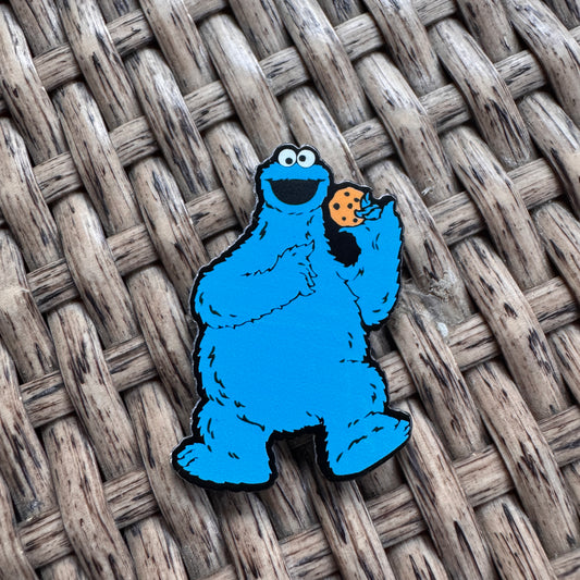 Acrylic Flatback,  Planar, Cabochon, Single Pc. - Cookie Monster
