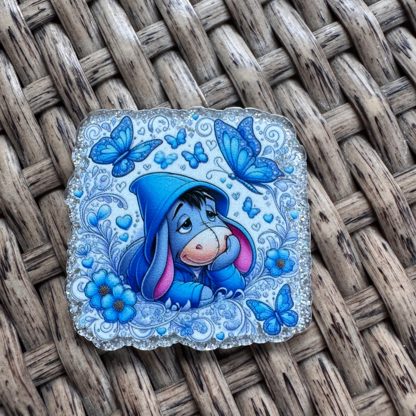 Acrylic Flatback,  Planar, Cabochon, Single Pc. - Eeyore