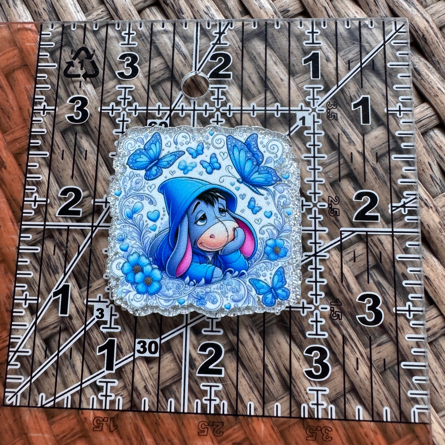 Acrylic Flatback,  Planar, Cabochon, Single Pc. - Eeyore