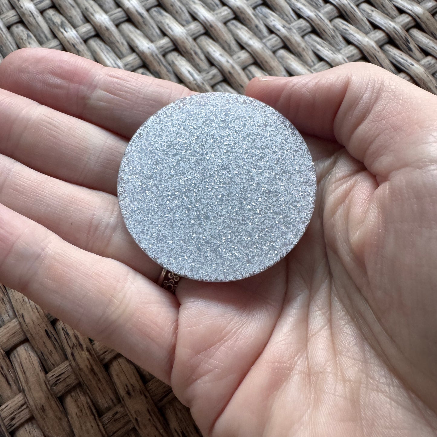 Acrylic Flatback,  Planar, Cabochon, Single Pc. - Designer Smiley Tan