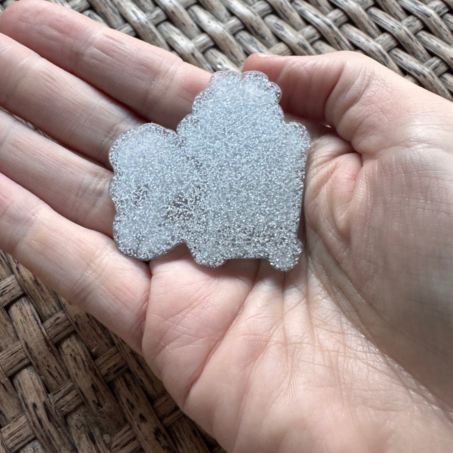 Acrylic Flatback,  Planar, Cabochon, Single Pc. - Snoopy Christmas Shopping