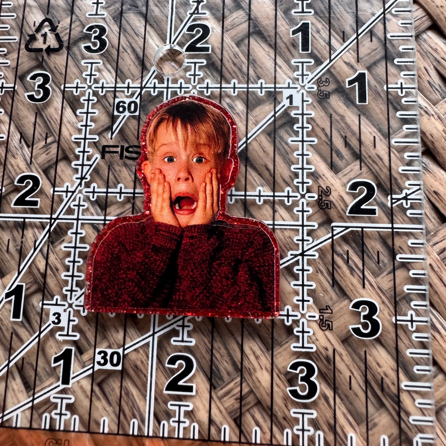 Acrylic Flatback,  Planar, Cabochon, Single Pc. - Christmas Home Alone