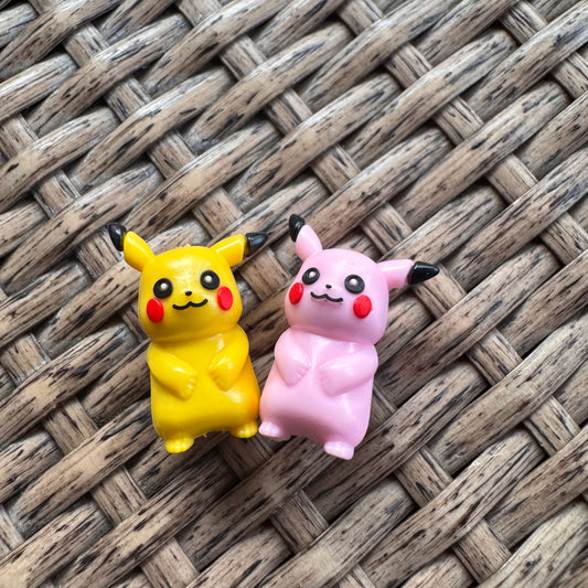 1 Pikachu Pokemon Rubber Focal Bead