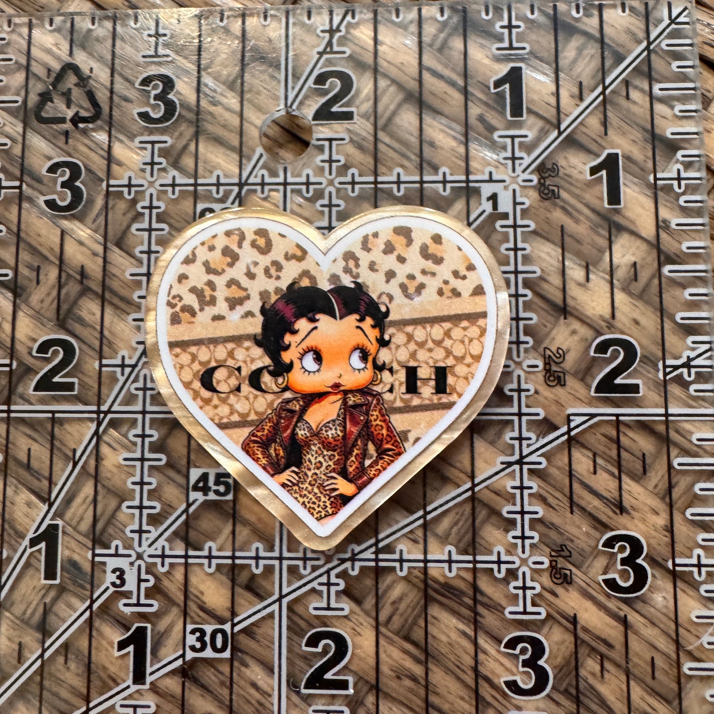Acrylic Flatback Craft Embellishment Designer Brand Coach Betty Boop