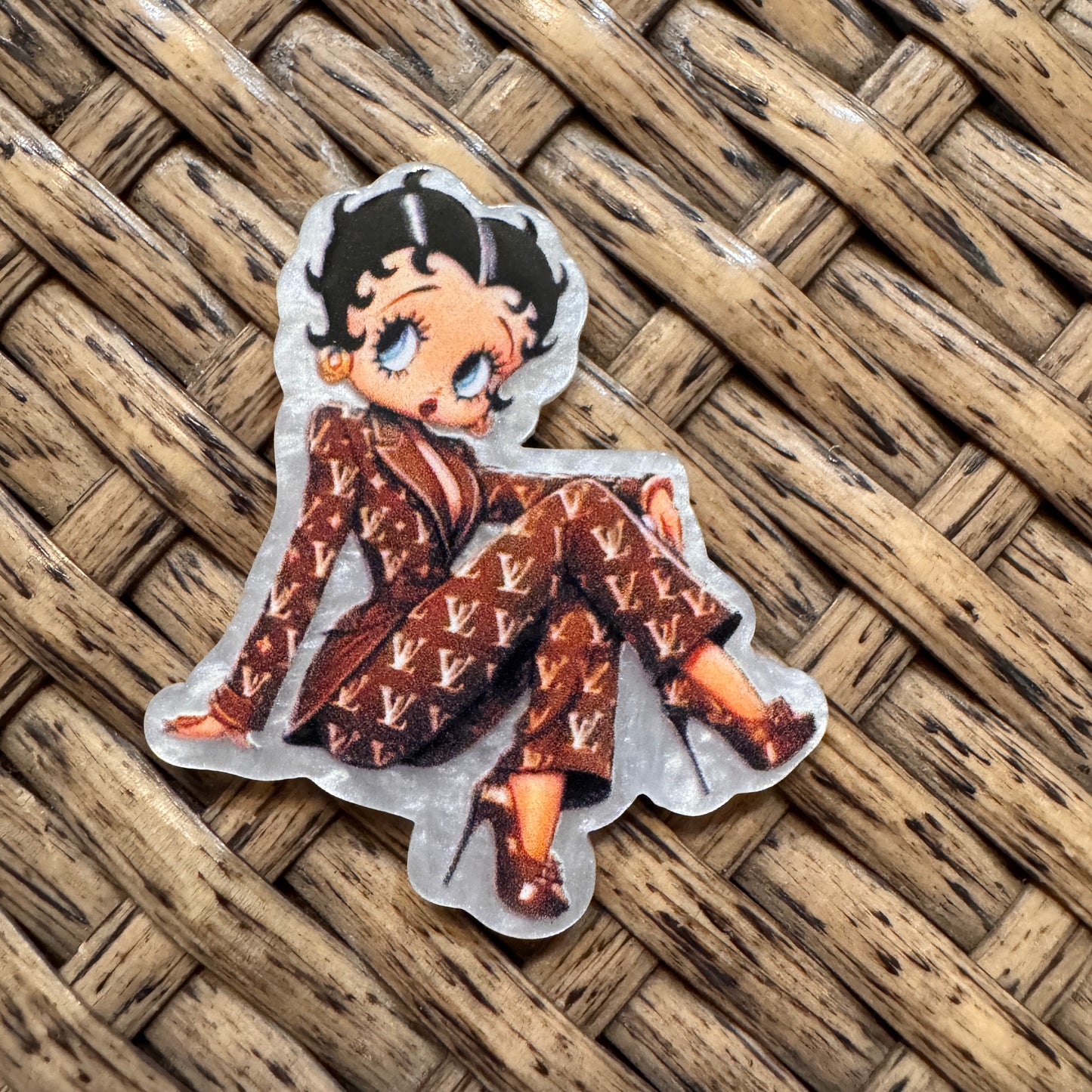 Acrylic Flatback Craft Embellishment Designer Brand LV Betty Boop