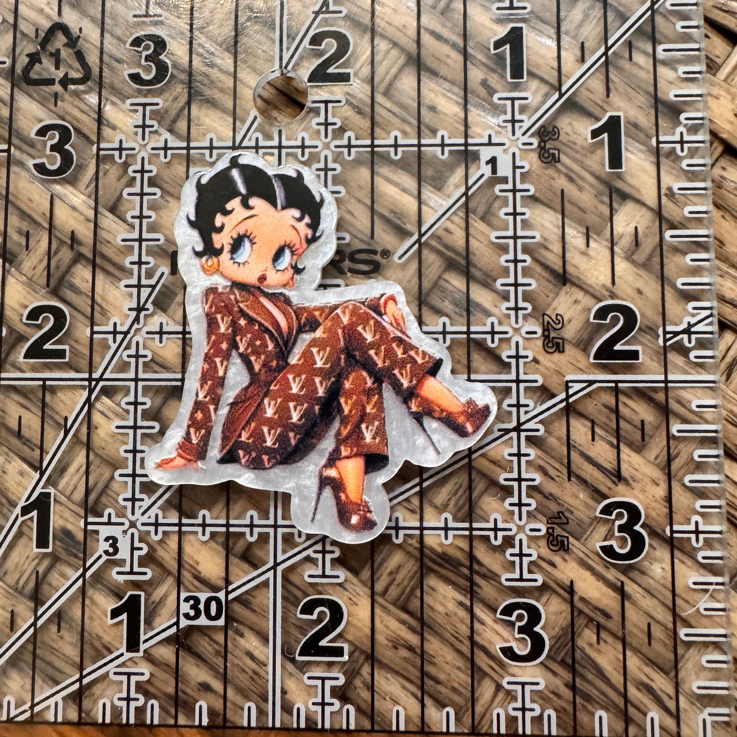 Acrylic Flatback Craft Embellishment Designer Brand LV Betty Boop