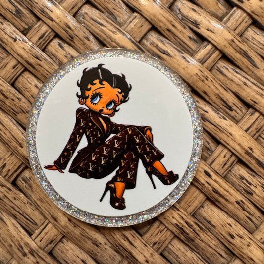Acrylic Flatback Craft Embellishment Designer Brand LV Betty Boop