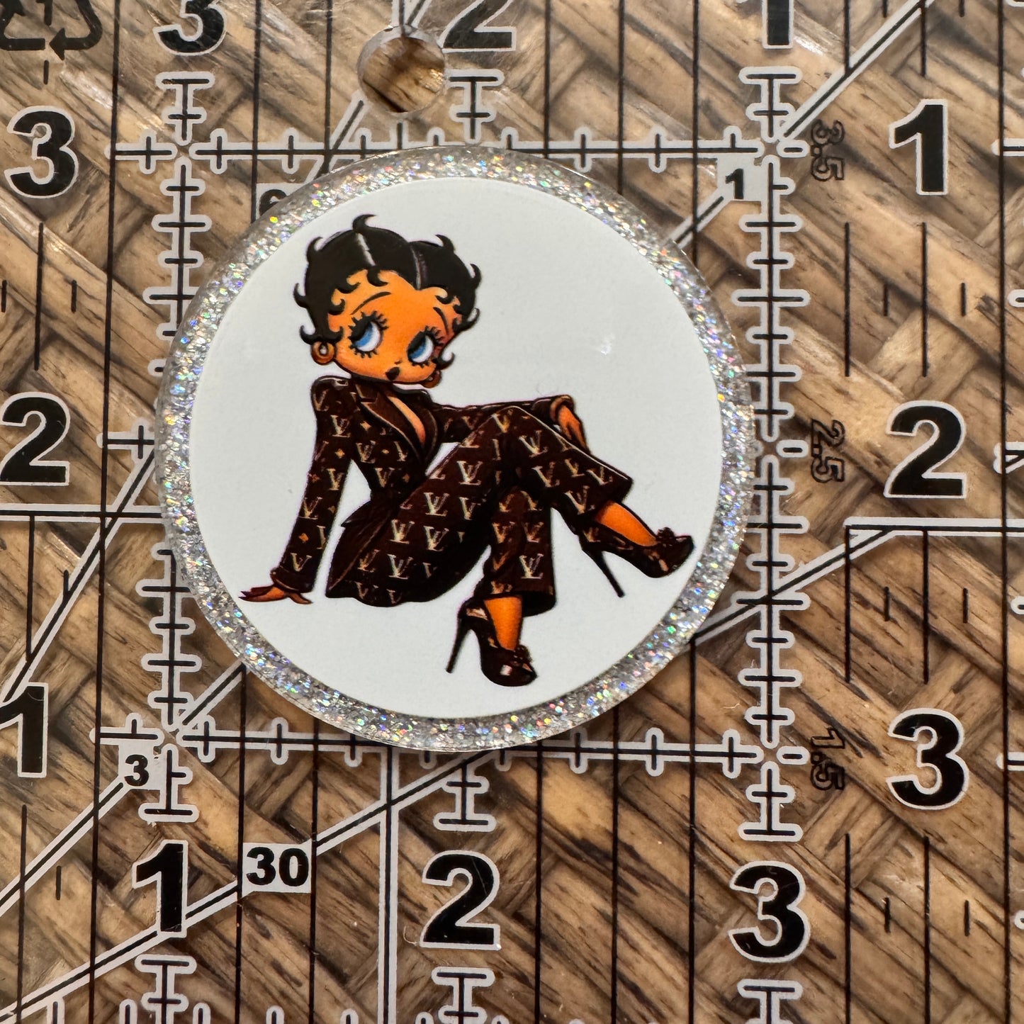 Acrylic Flatback Craft Embellishment Designer Brand LV Betty Boop