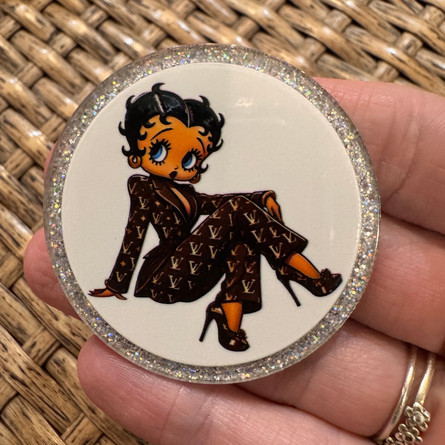 Acrylic Flatback Craft Embellishment Designer Brand LV Betty Boop