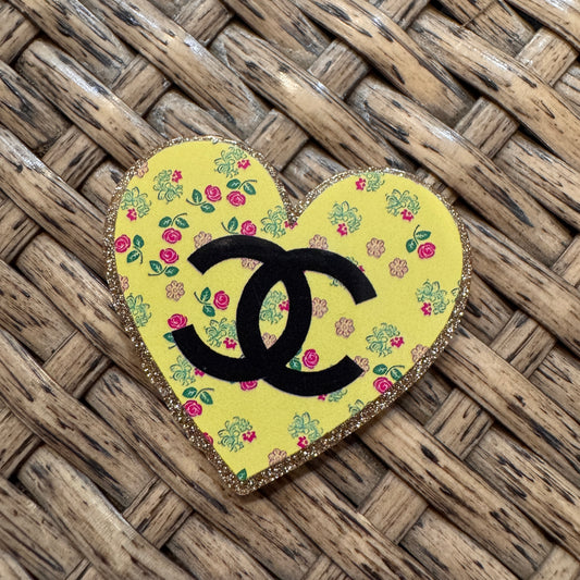 Acrylic Flatback Craft Embellishment Designer Brand CC