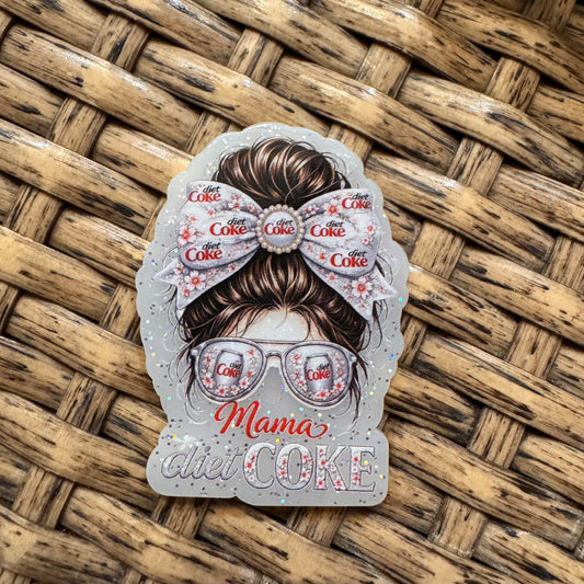 Acrylic Flatback Craft Embellishment mama Diet Coke