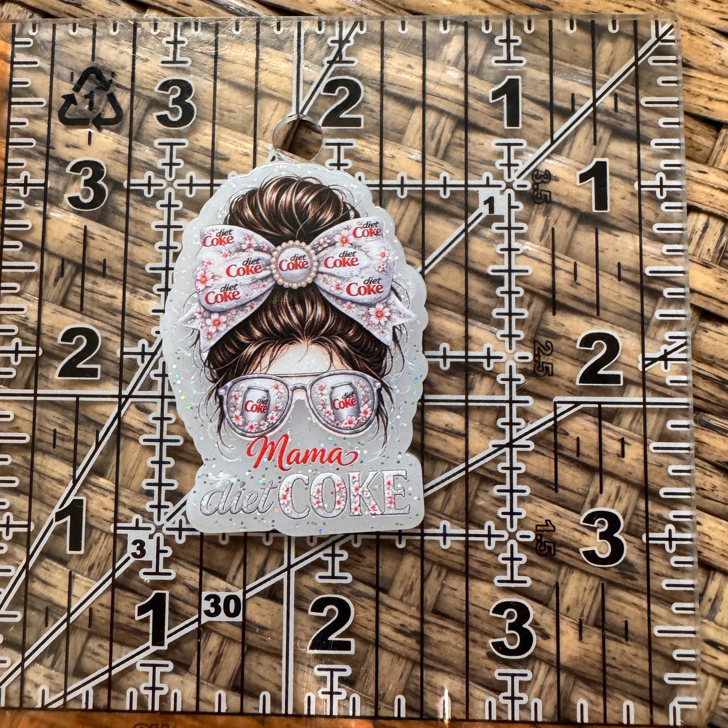 Acrylic Flatback Craft Embellishment mama Diet Coke