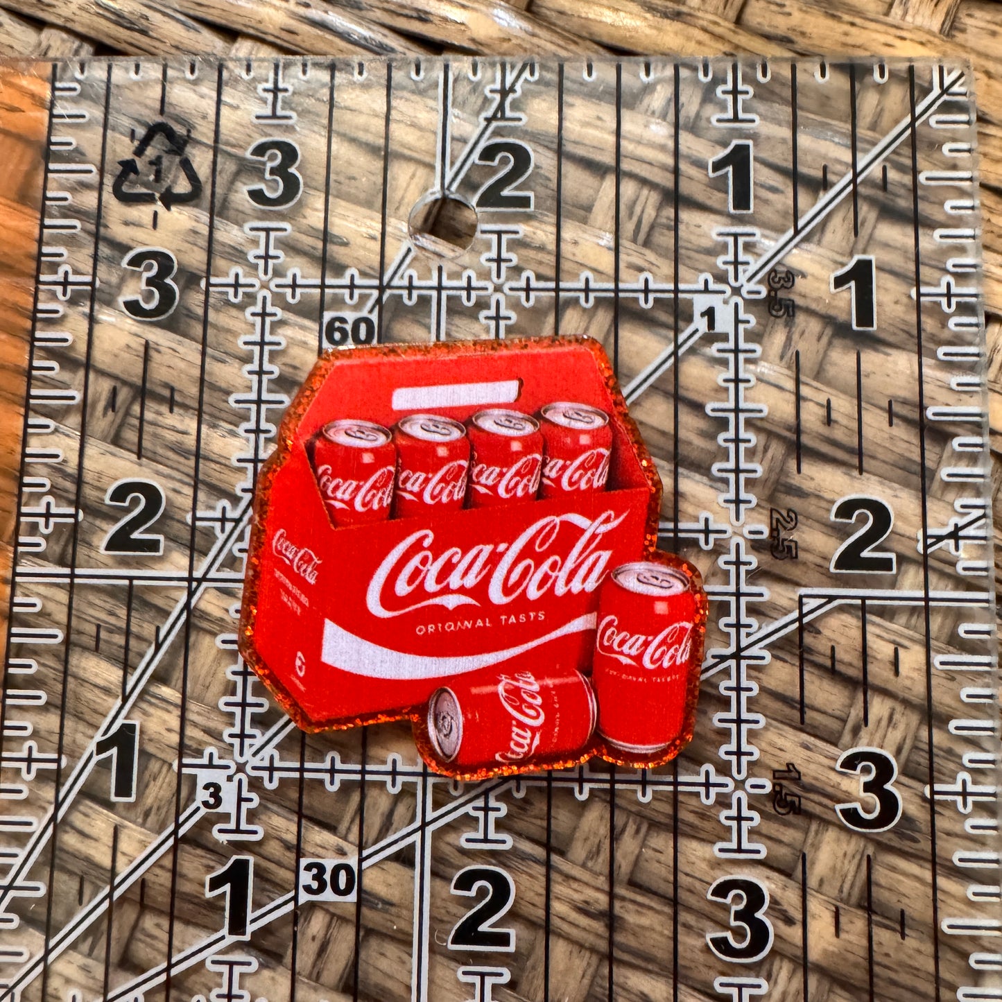 Acrylic Flatback Craft Embellishment Pack of Coke