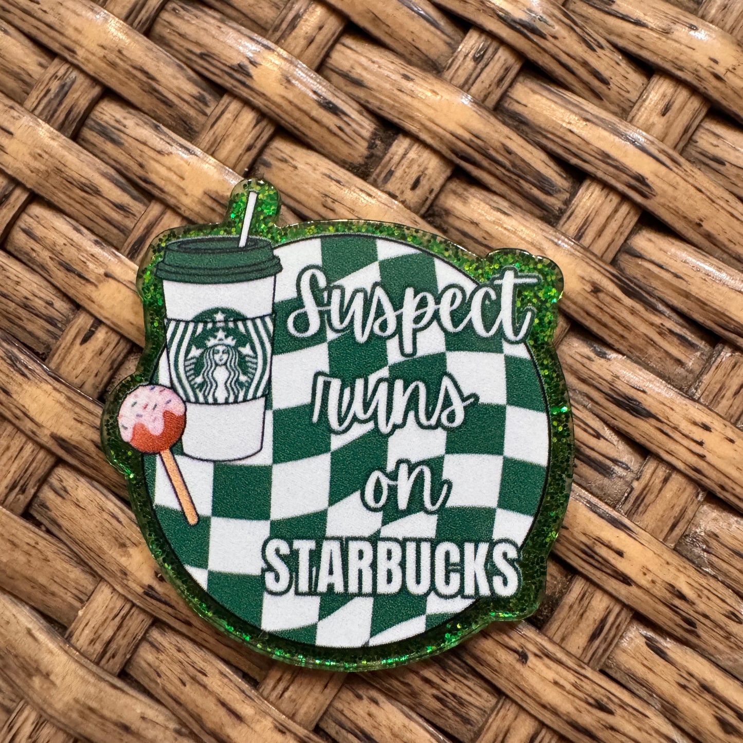 Acrylic Flatback Craft Embellishment Starbucks