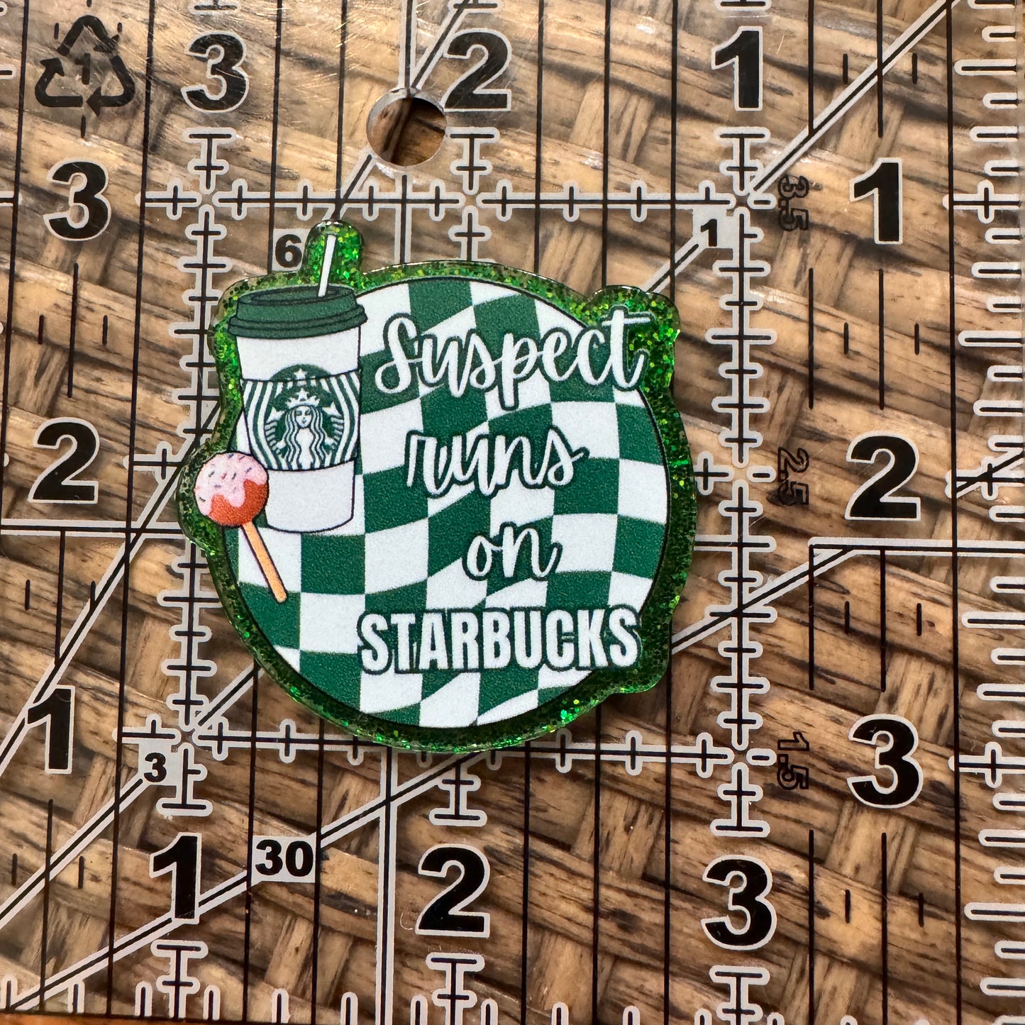 Acrylic Flatback Craft Embellishment Starbucks