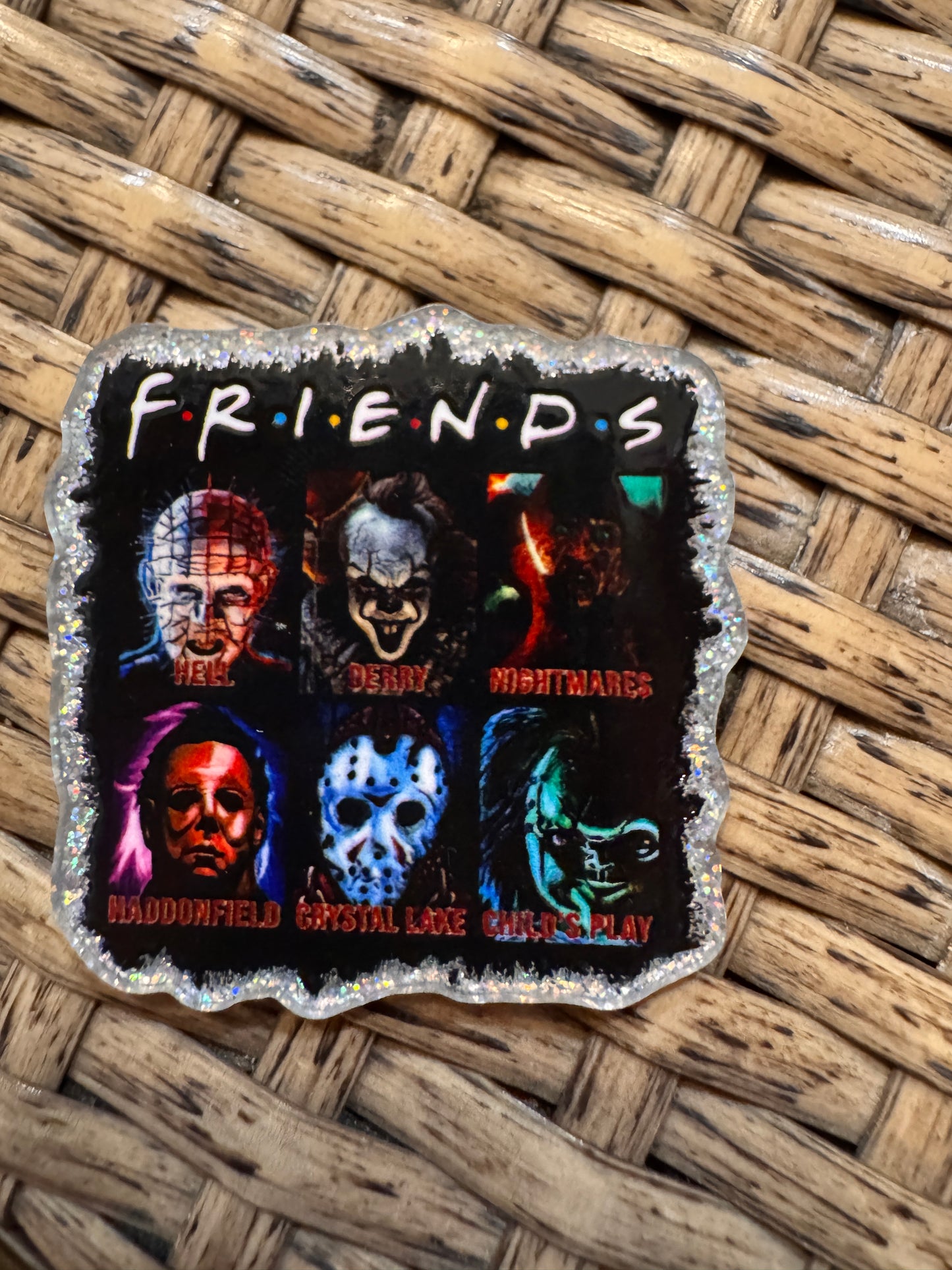 Acrylic Flatback Craft Embellishment Scary Movie FRIENDS