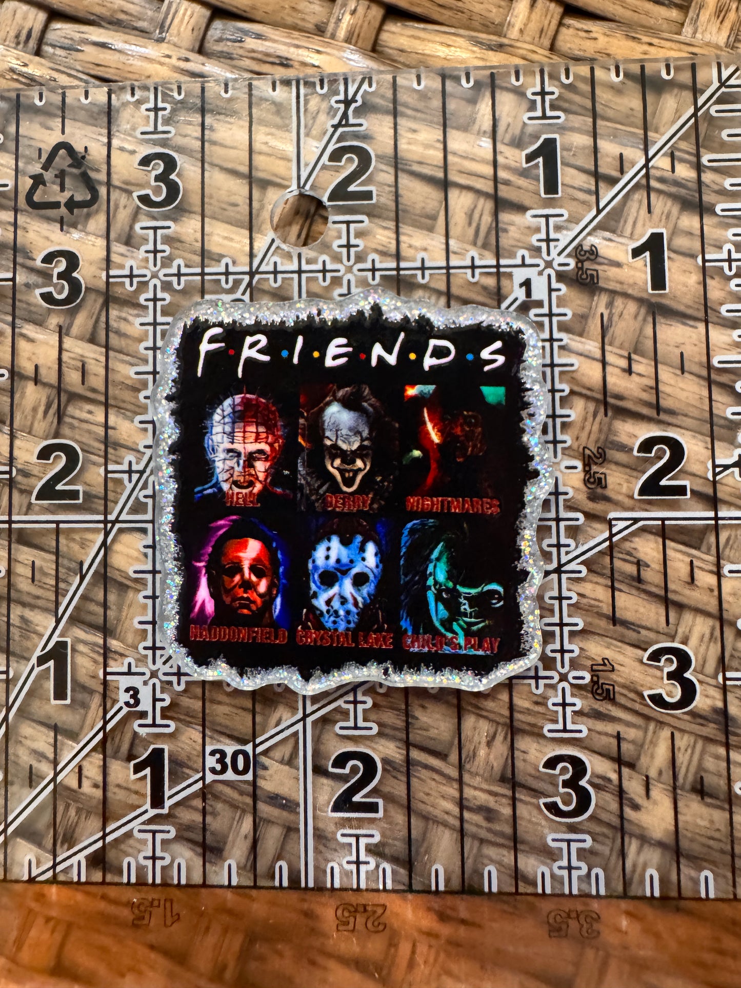 Acrylic Flatback Craft Embellishment Scary Movie FRIENDS