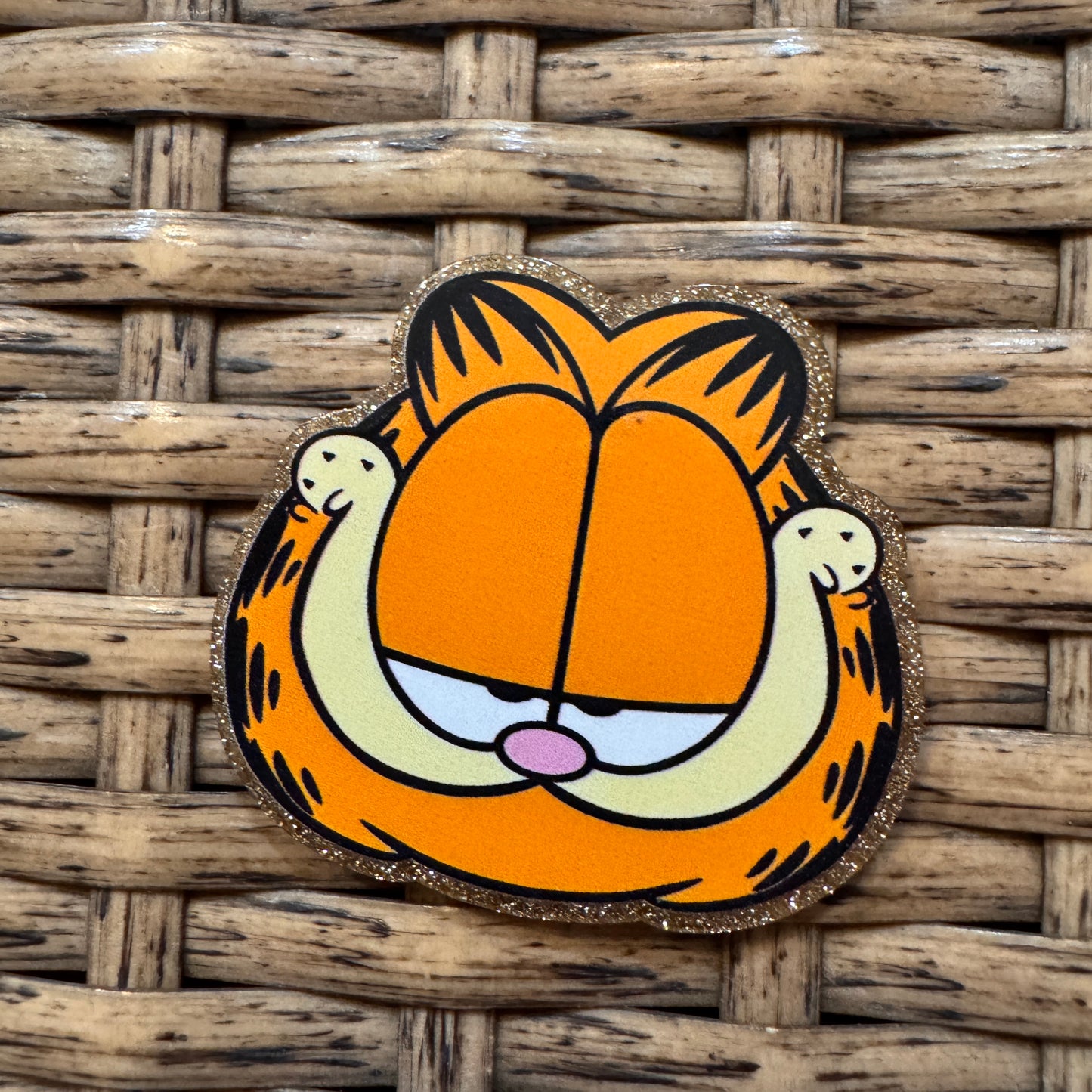 Acrylic Flatback Craft Embellishment Garfield Cartoon Character