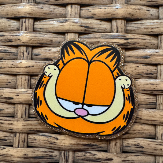 Acrylic Flatback Craft Embellishment Garfield Cartoon Character