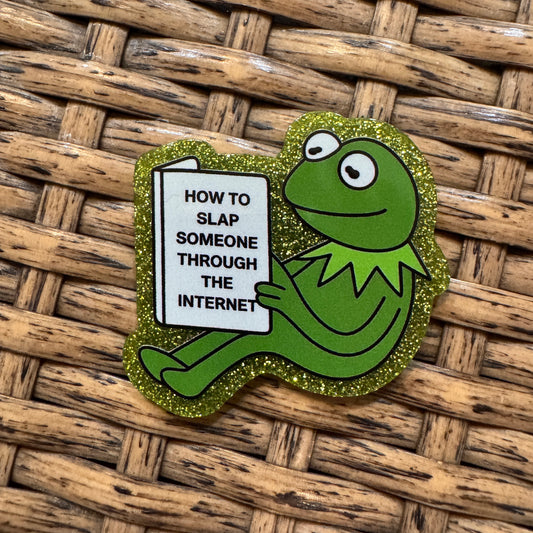Acrylic Flatback Craft Embellishment Kermit The Frog Humor