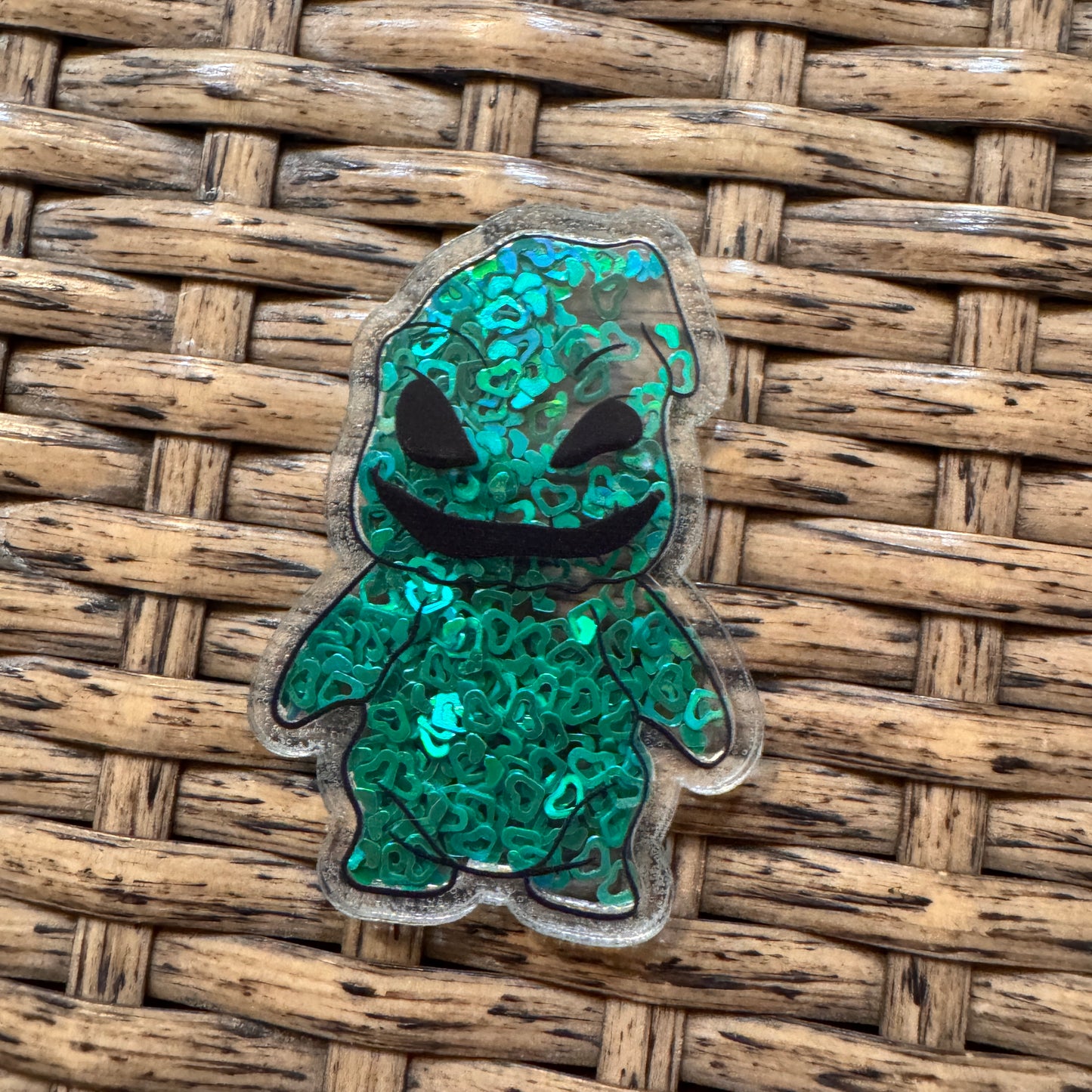 Acrylic Flatback Craft Embellishment NBC Oggie Boogie SHaker