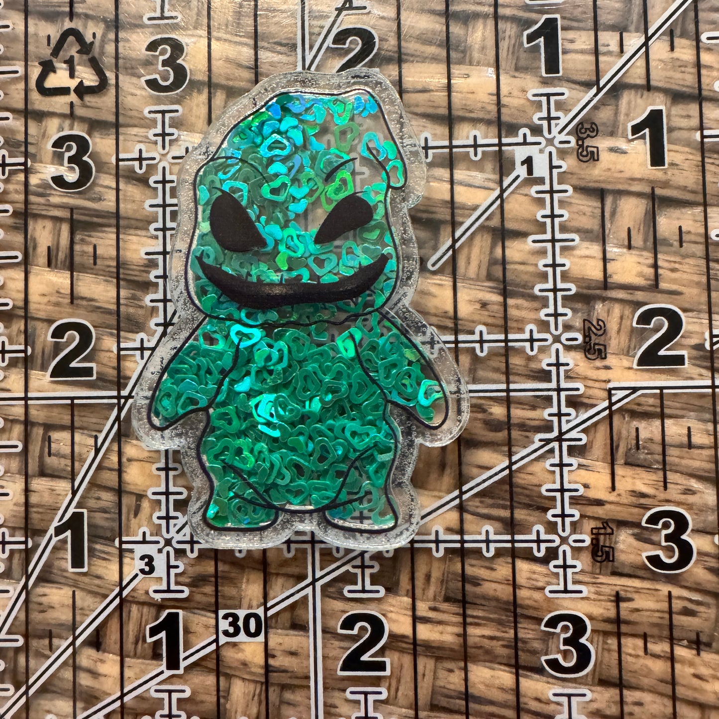 Acrylic Flatback Craft Embellishment NBC Oggie Boogie SHaker