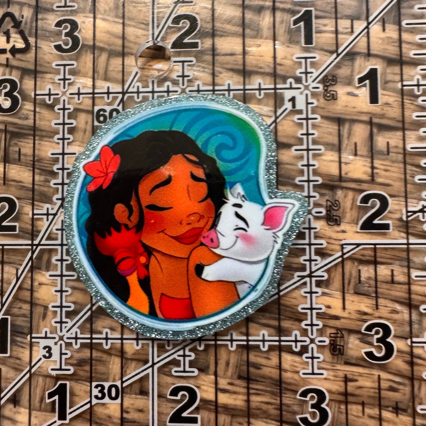 Acrylic Flatback Craft Embellishment Moana and Pua