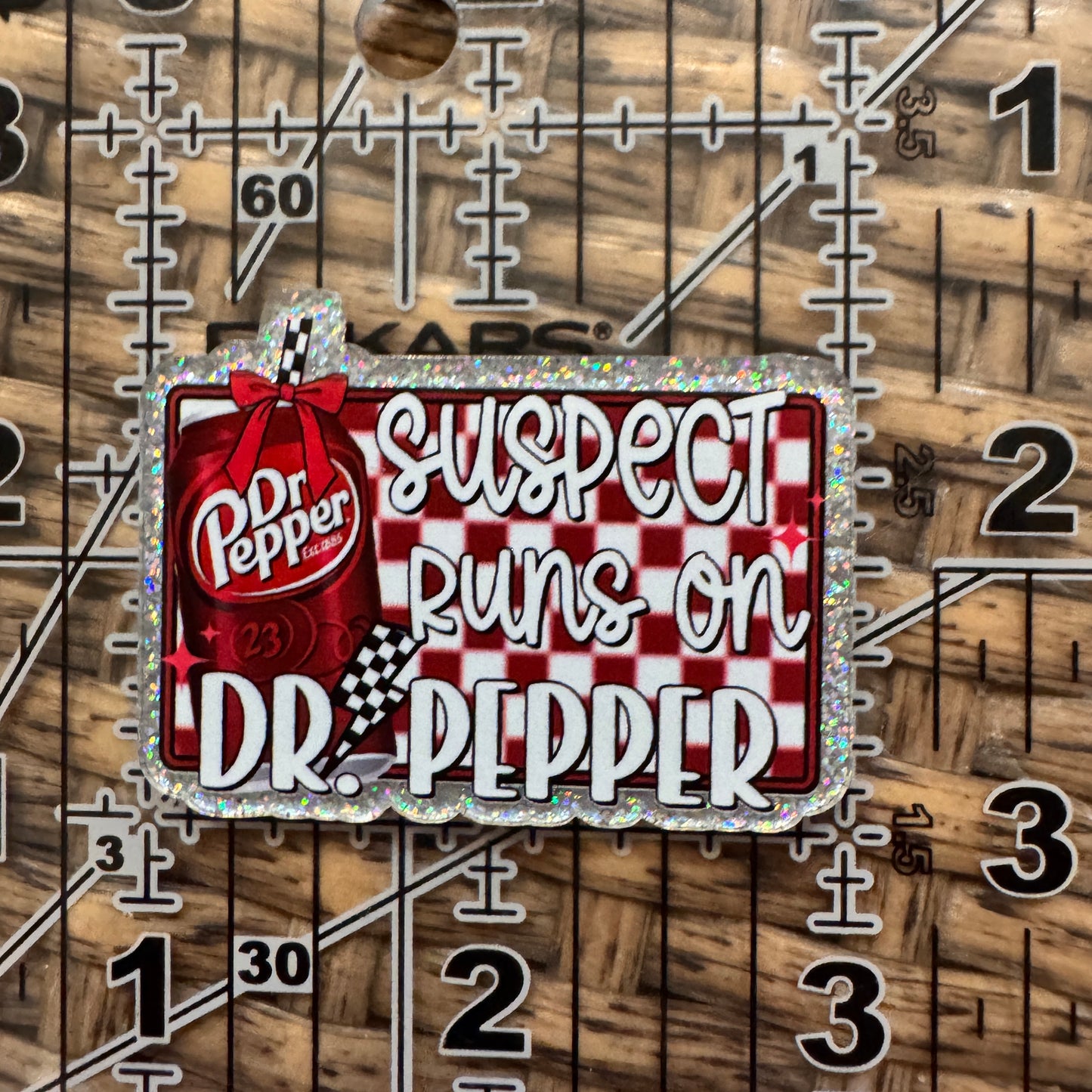 Acrylic Flatback Craft Embellishment Suspect Runs of Dr Pepper