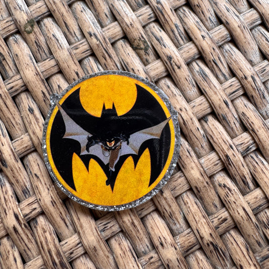 Acrylic Flatback,  Planar, Cabochon, Single Pc. - Batman