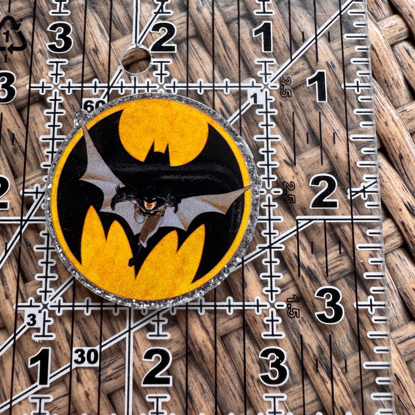 Acrylic Flatback,  Planar, Cabochon, Single Pc. - Batman