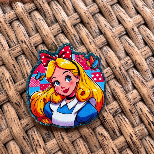 Acrylic Flatback,  Planar, Cabochon, Single Pc. - Alice