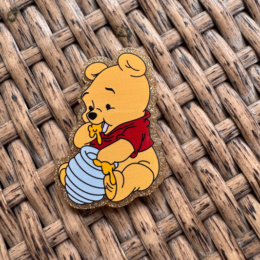 Acrylic Flatback Pooh bear