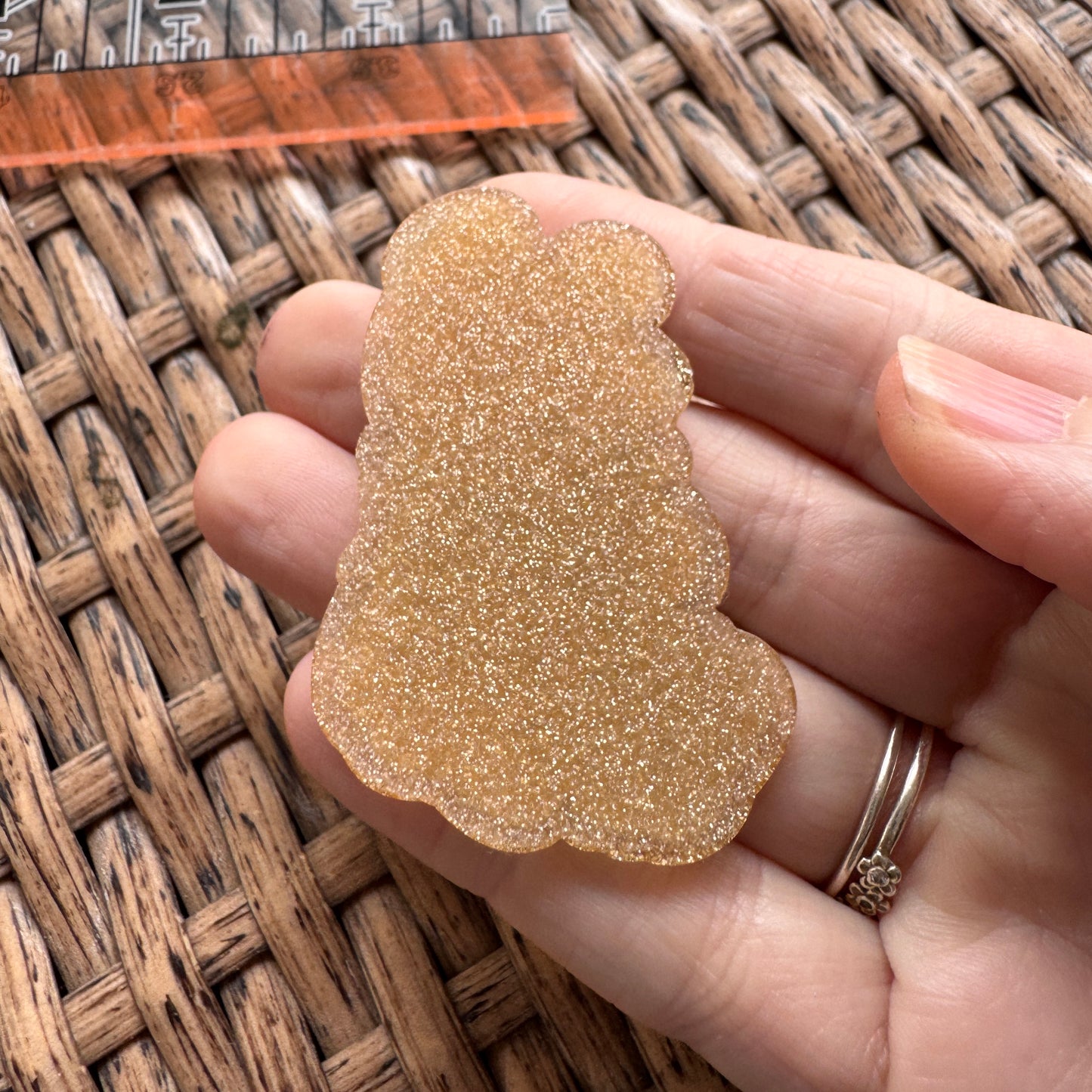 Acrylic Flatback,  Planar, Cabochon, Single Pc. - Pooh Bear