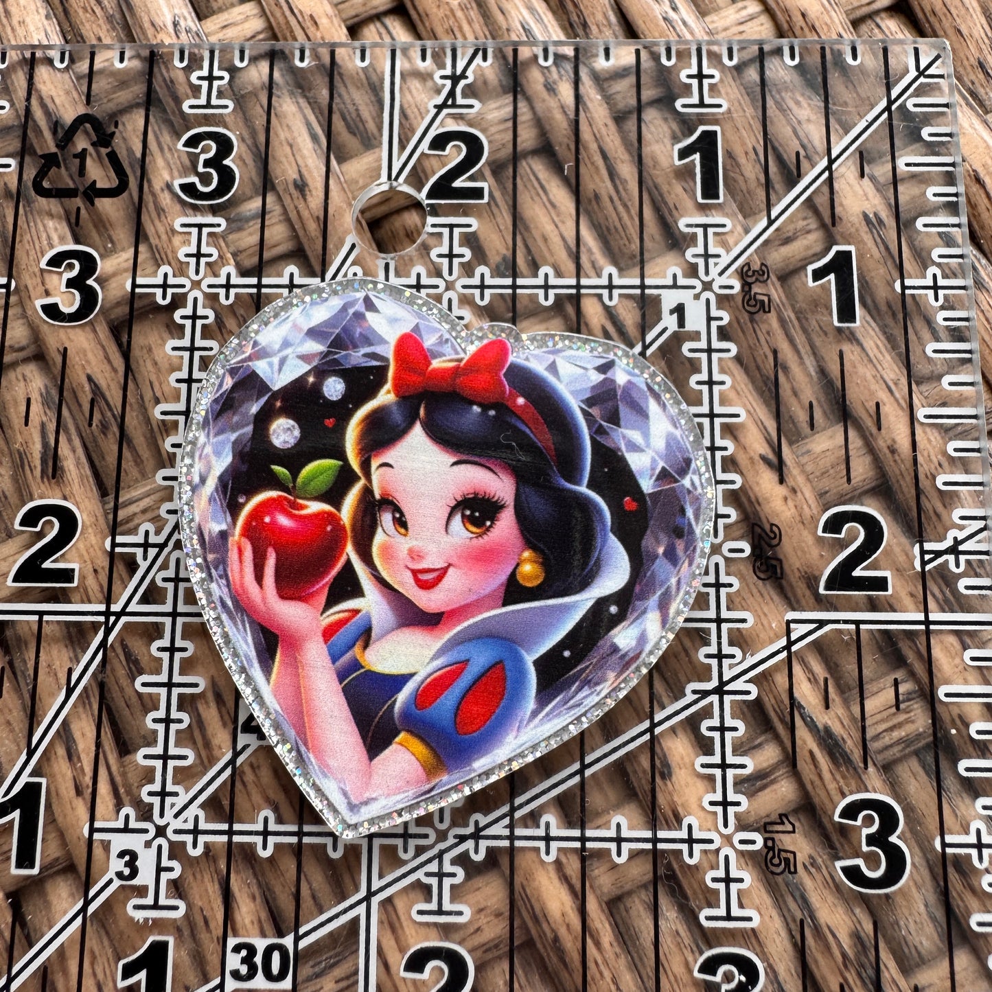 Acrylic Flatback,  Planar, Cabochon, Single Pc. - Snow White