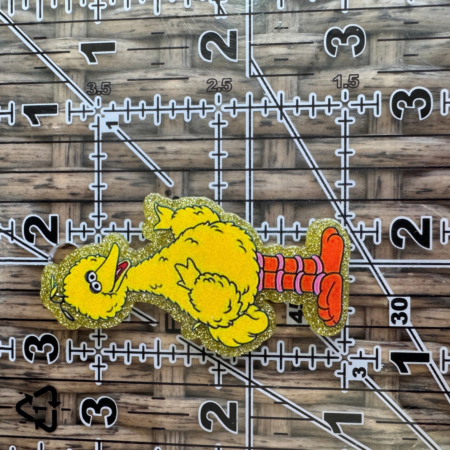 Big Bird Acrylic Flatback,  Planar, Cabochon, Single Pc.