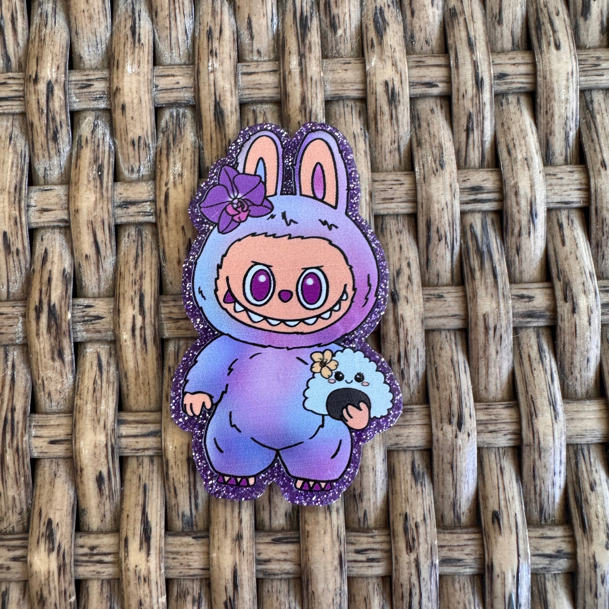 Purple Acrylic Flatback for Crafting